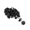 ACROPIX 7mm Hole Universal Push Fasteners Rivets Fender Clips Black