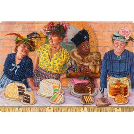 Wooden Jigsaw Puzzle for Adults - The Great County Fair Bake Off - 301 Unique Pieces. Made in The USA by Nautilus Puzzles