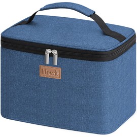 Lifewit Cool Bag Small Insulated for Men Women Foldable Lunch Bag Insulated Bag Portable Cool Box for Men Women for Picnics Work Dark Blue 9L