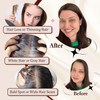 Uaismewow Human Hair Toppers for Women Near Black Human Hair