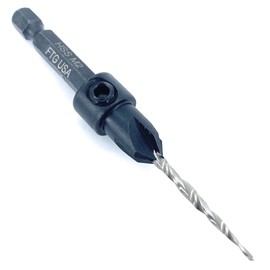 FTG USA Adjustable Wood Countersink Drill Bit #4 (7/64") with Tapered Drill Bit for Woodwork