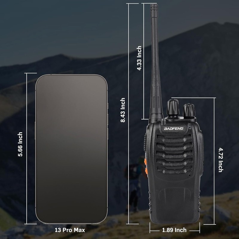Walkie Talkie Long Range 50 Mile Two Way Radio Charge