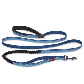 HALTI Active Leash - Award-Winning Bungee Dog Leash, Shock-Absorbing, All-in-One Neoprene Padded Belt & Lead, Perfect for Running & Training with Medium & Large Dogs (Size Large, Blue)