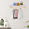 BANLICALI Clothes Rack with Top Shelf, 31.5 Inch Industrial Pipe