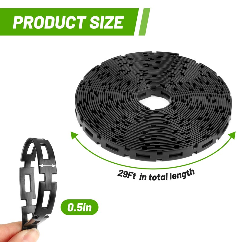 UCandy 29 FT Plastic Chain Lock Tree Tie, 1/2" Wide