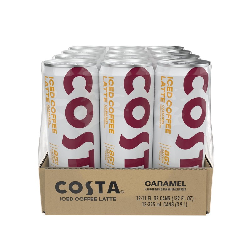 Costa Iced Coffee Latte Caramel 11oz, 12pk