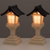 Butsudanya Takita Shoten Kasuga Lantern (Black Roof) (1 Pair) (Height