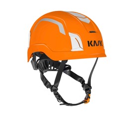 KASK Zenith X Hi-Viz Fluorescent Construction Helmet, Climbing Helmet, Work Helmet, Swivel Wheel, EN397, EN50365, EN12492, Colour: Orange Fluo