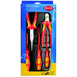 KNIPEX Tools - 5 Piece Insulated Set 2 Pliers, 3 Wera Screwdrivers (2013)