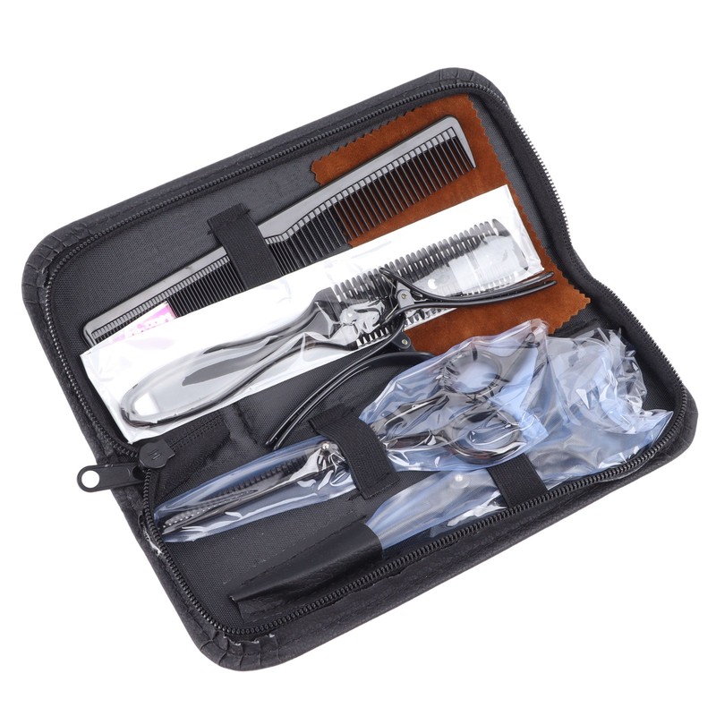 Barber Scissors Set Professional Kit Hair Styling Shearing Tool with