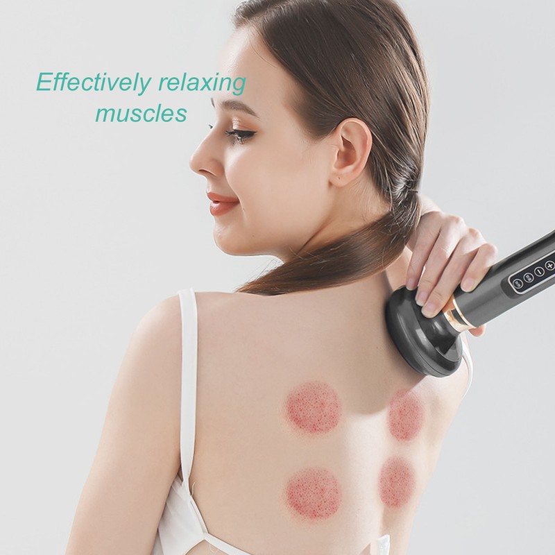Electric GuaSha Massager 12 Suction Gears Steel Balls Negative Pressure