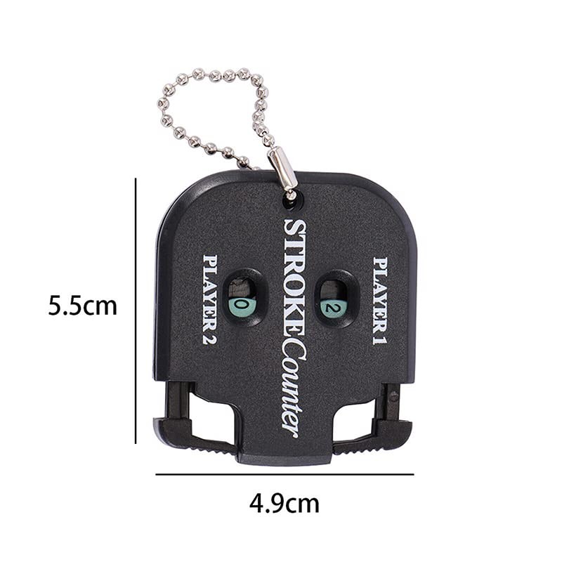 AIMALL Golf Shot Stroke Score Counter, Two-Digit Scoring Keeper, Black