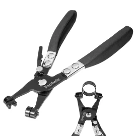 Toolwiz Hose Clamp Pliers Heavy Duty Hose Clamp Tool with Locking Device and Non-Slip...