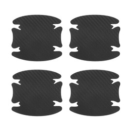 RATCHROLL 4 Pcs Universal Door Handle Sticker Anti-Scratches 83x90mm Auto Door Handle Protective Film Black