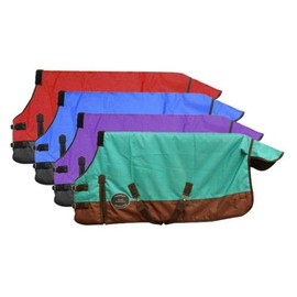 Showman Pony/Yearling 56"- 62" 1200 Denier Waterproof & Breathable Turnout Sheet! New Horse TACK! (Blue)