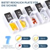 JANUIXCO Pill Box 7 Days Morning Evening Pill Box 7