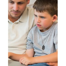 Necklace for Men Cross Necklace Pearl Necklace for Men Trendy Wolf Head Dog Tag Necklace Mens Necklace Jewelry Gifts for Son Dad Boyfriend Husband Brother