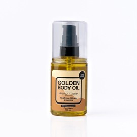 LET'S COCO | Golden Body Oil - Reafirma, hidrata e ilumina, Skin Let's Coco - Aceite de Jojoba y Sándalo Para Uso en Todo el Cuerpo, Hidrata y tonifica tu piel - Contenido Neto 100 ml - Ideal para viaje