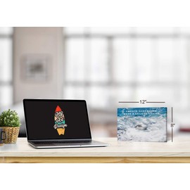 HB Art Design Smooth Seas Never Made a Skilled Sailor Lettering Ocean Canvas Print Motivational Wall Art Success Entrepreneur Quote Living Room Office Decor Inspirational Gift 30x40