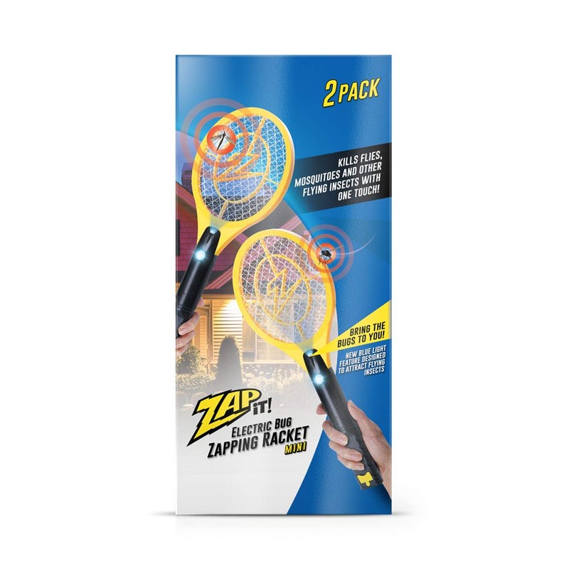 ZAP iT! Electric Fly Swatter Racket & Mosquito Zapper with