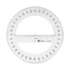 360 Full Circle Protractor 25cm Plastic Math Measuring Tools Round
