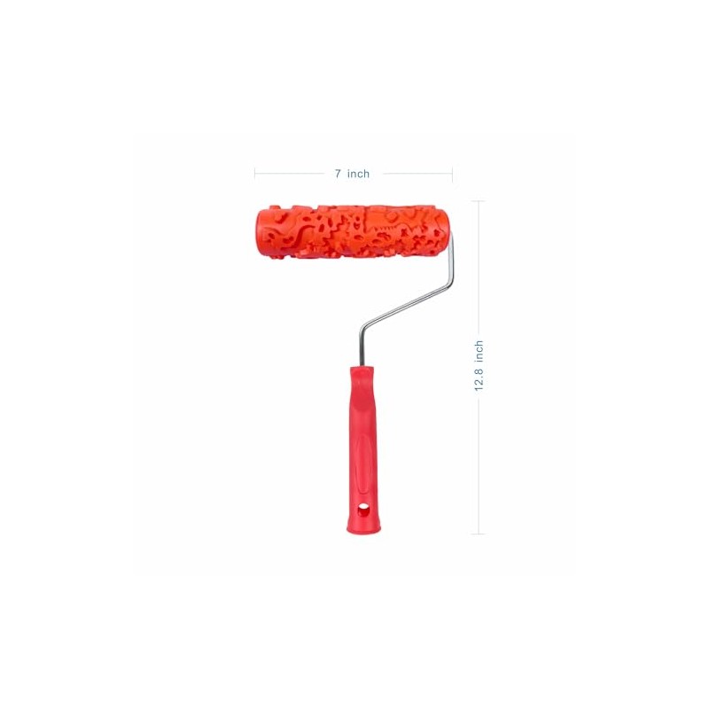 Nichiyo 7'' Patterned Roller for Wall Decoration Classic Brick Embossing