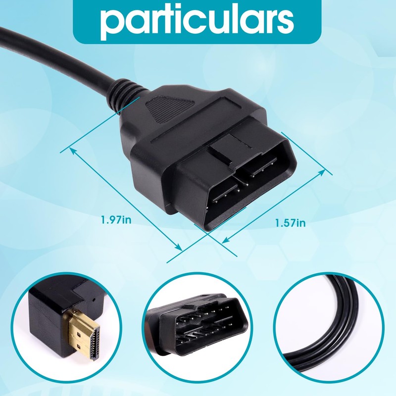 7011U-08 Cable for OBD2 OBDII Cable Compatible for Xcalibrator X4