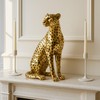 Rocking Gifts Gold Leopard Cheetah Polyresin Ornament 23cm