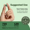 Micro Ingredients Organic Spirulina Chlorella Tablets, 720 Count | 4