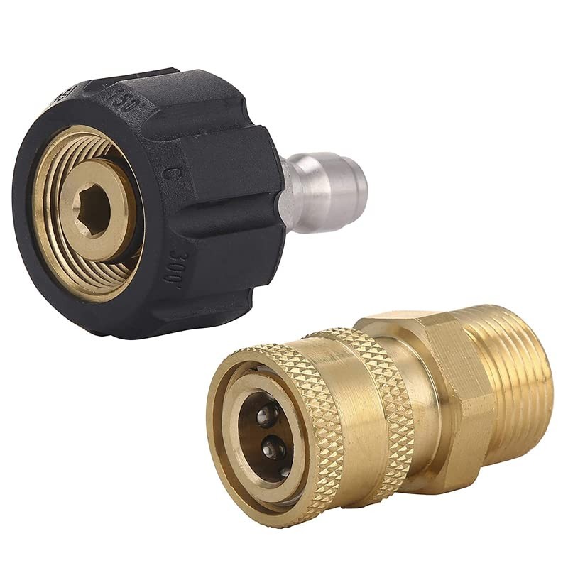 Pressure Washer Adapter 1/4" Quick Connect Kit M22-14 Adapter