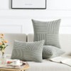 Fancy Homi Grey Lumbar Decorative Throw Pillow Covers 14x24 Inch