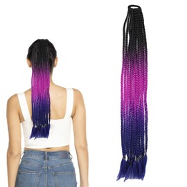 Ombre Braiding Hair Pre Stretched Soft Yaki Texture Kanekalon Synthetic Fiber Braids Hair Extensions 2917