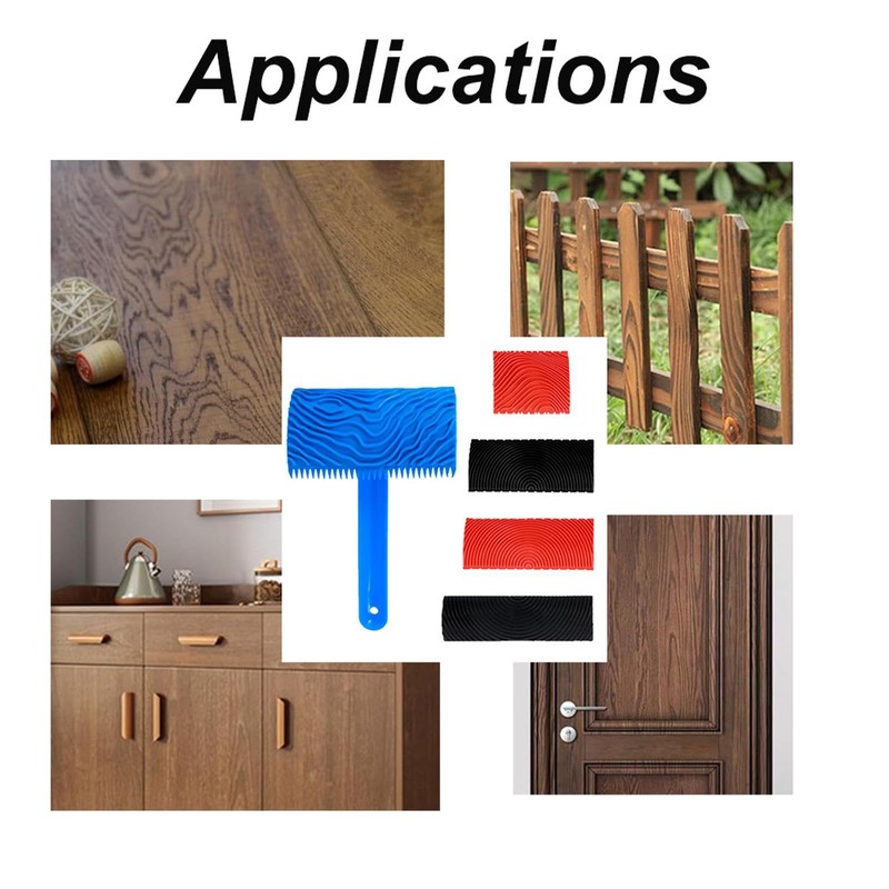 5 Pieces Wood Grain Tool Set, Wood Pattern Painting Tool,
