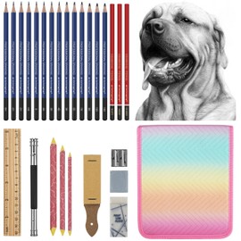 Daerthotk Professional Drawing Sketching Pencil 27 Pack Artist Pencils, Ideal for Drawing Sketching Shading Art Draw Pencil Supplies Kit,Graphite Pencils,Charcoal Pencils for Artists Adults Beginners