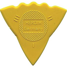 Herdim Plectrum - 3 Thicknesses - Pack of 12 - Colour: Yellow, 661102