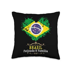 Brazilian Feijoada Food Idea For Women & Brasil Heritage Throw Pillow
