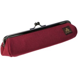 watona Canvas Purse MiniPEN (Mini Pencil Case), red (bordeaux), Pen case for small pens
