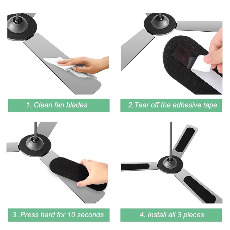 LINXIU 10 Pack Ceiling Fan Filters for Blades Coconut Carbon