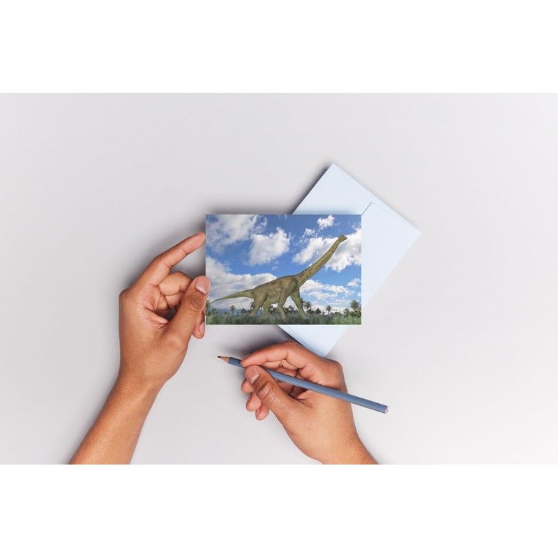 Edition Colibri Brachiosour Dinosaur Lenticular Postcard with Wobble Effect /