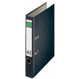 Leitz Standard 221408 Folder with Slots A4 Thin Green Band Black