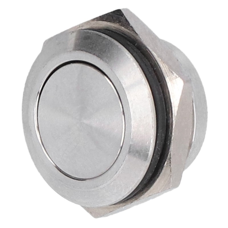 5Pcs Flat Top Button Switch Stainless Steel Waterproof Screw Terminal