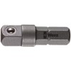 WERA 136000 Socket Adapter 1/4 inch DRx 1/4 inch HEX/25