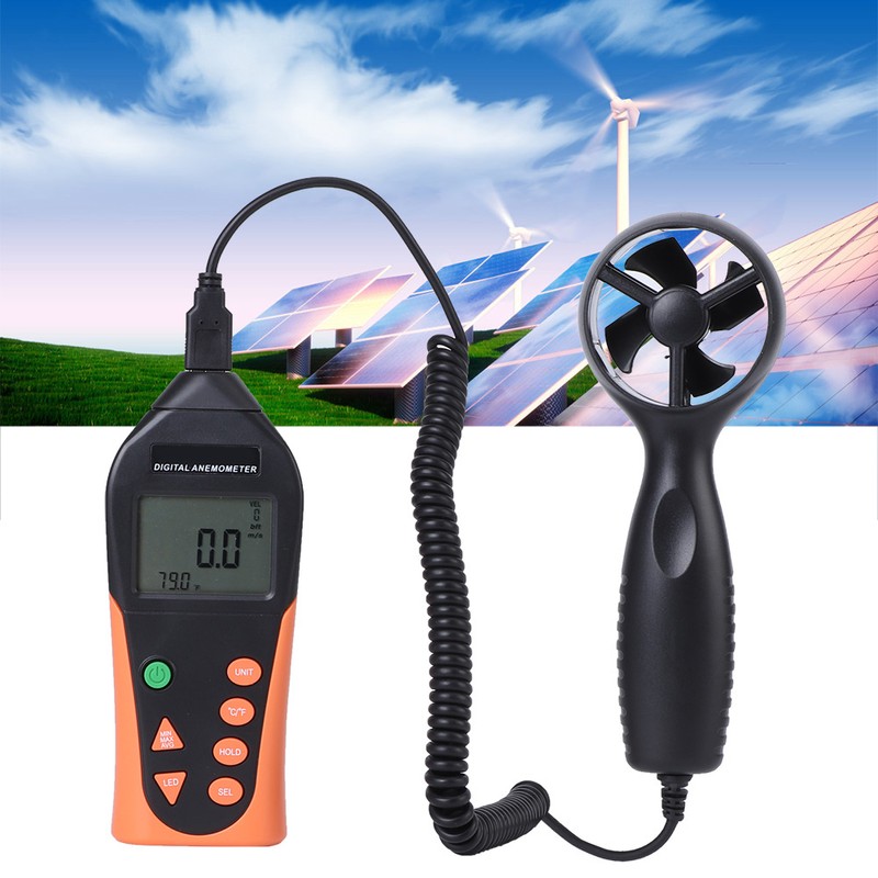 816B Digital Anemometer Portable Wind Speed Sensor Meter Measuring Instruments
