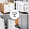 25 Pcs Silver Cabinet Knobs,Stainless Steel Kitchen Handles for Cupboards,30mm