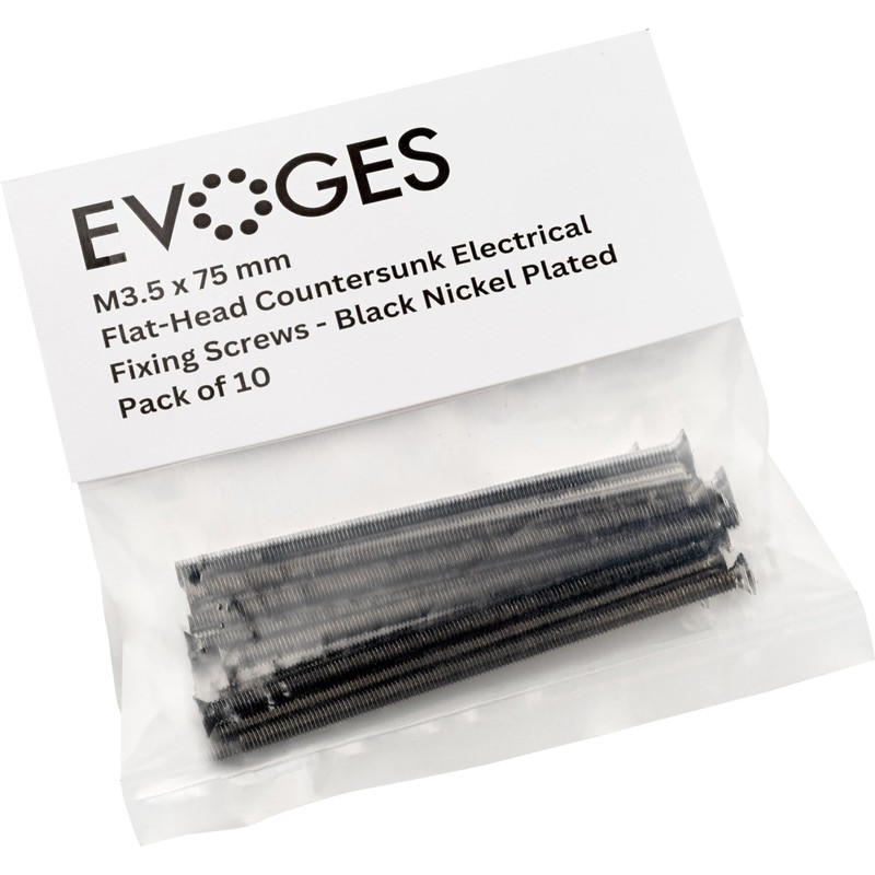 Evoges M3.5 x 75mm Long Flat Countersunk Slotted Head Electrical