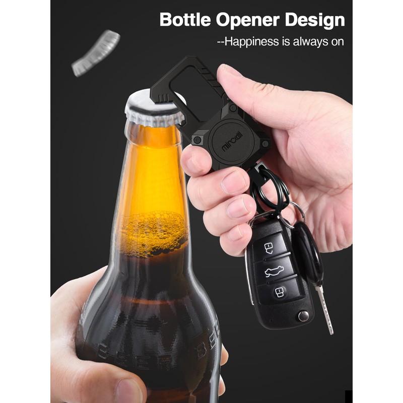 Miroddi Keychain Tracker, Men's Key Chain Works with Find My(iOS