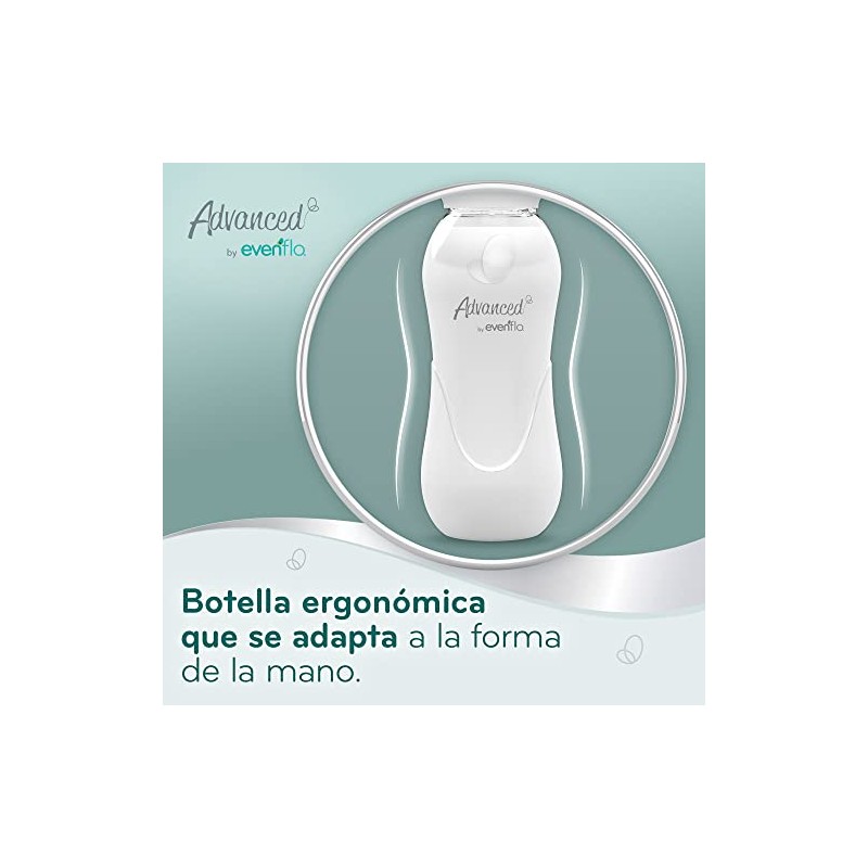 Evenflo Advanced Biberón Anticólicos, Transparente, Flujo Lento, Cuello Estándar, Silicón