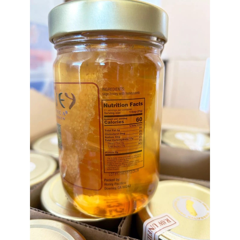 Pacifica Honey Pure virgin Sage 16oz Honeycomb Since 1978 California