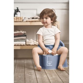 BabyBjörn Potty Chair, Deep Blue/White
