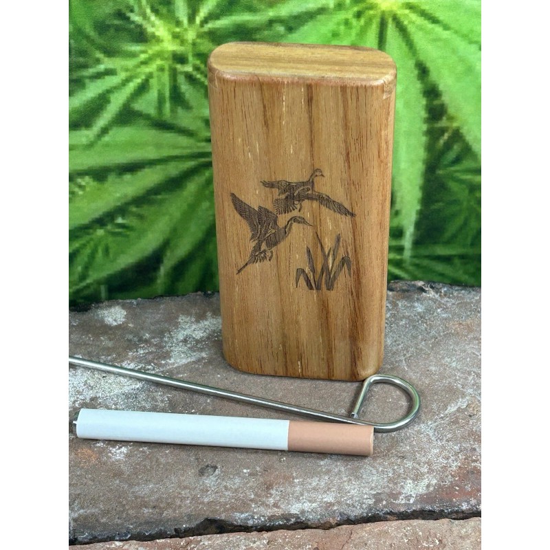 Reloadable Smoke Shop 4" Duck Hunter Canary Wood Slide Top